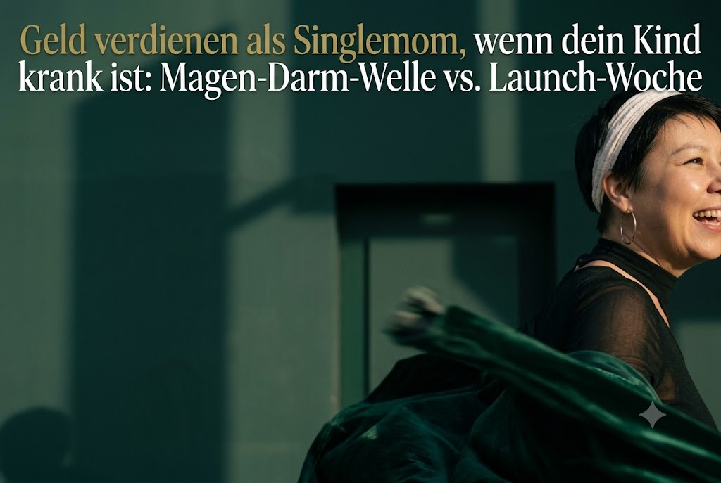 Geld verdienen als Singlemom, wenn dein Kind krank ist: Magen-Darm-Welle vs. Launch-Woche