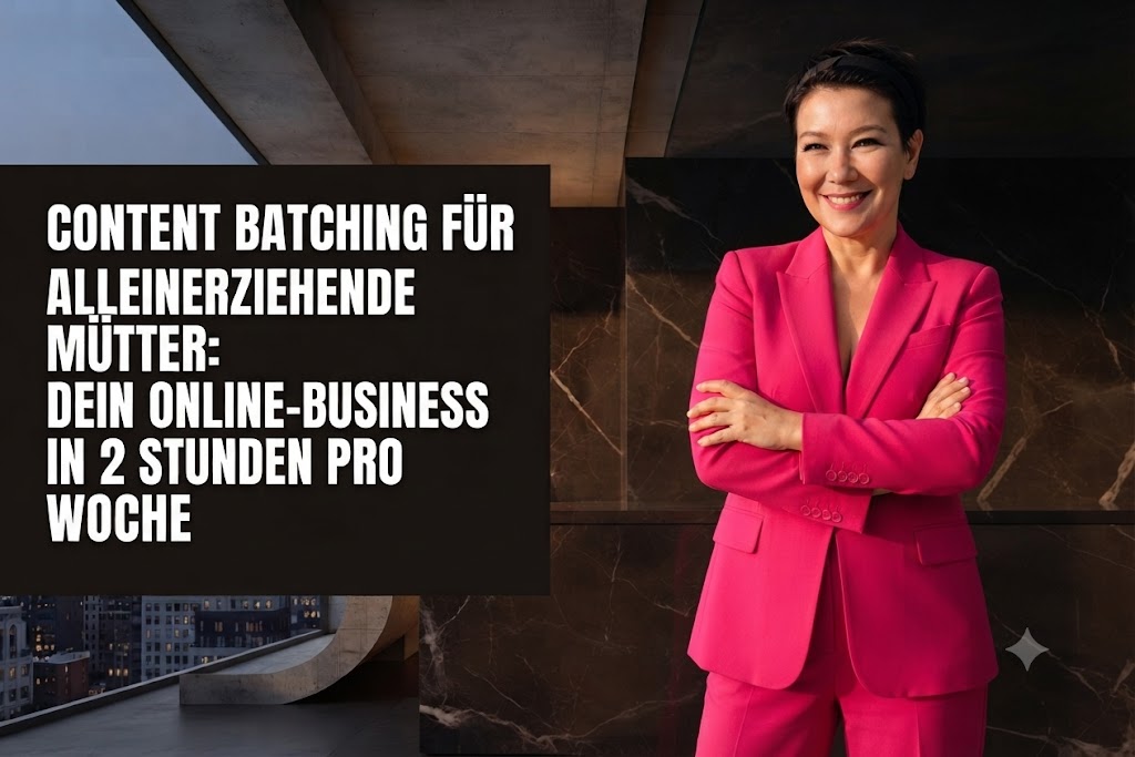 Content Batching für alleinerziehende Mütter: Dein Online-Business in 2 Stunden pro Woche